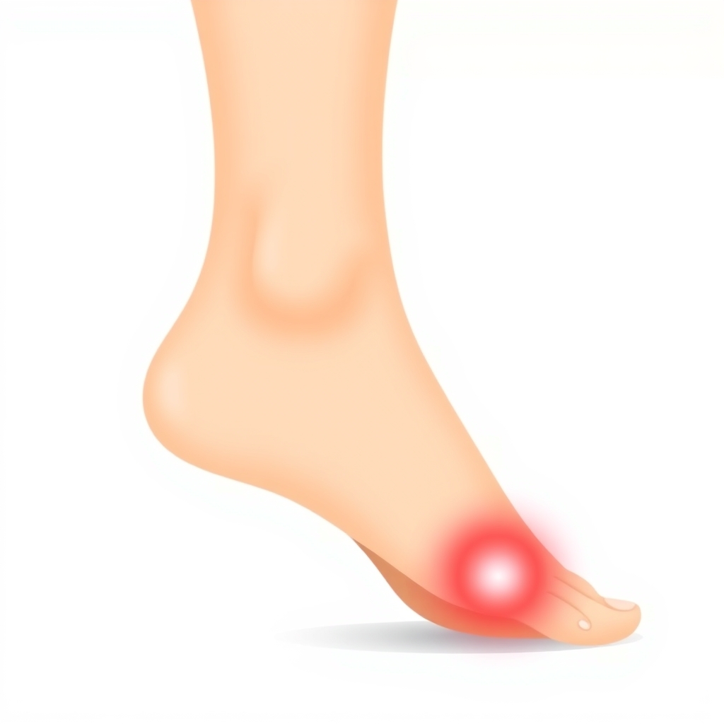 Illustration of Achilles tendonitis — inflamed heel tendon — Sharma Foot & Ankle Specialist, Plano TX