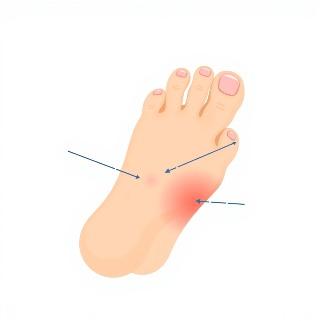 Illustration of athlete’s foot skin irritation — Sharma Foot & Ankle Specialist, Plano TX