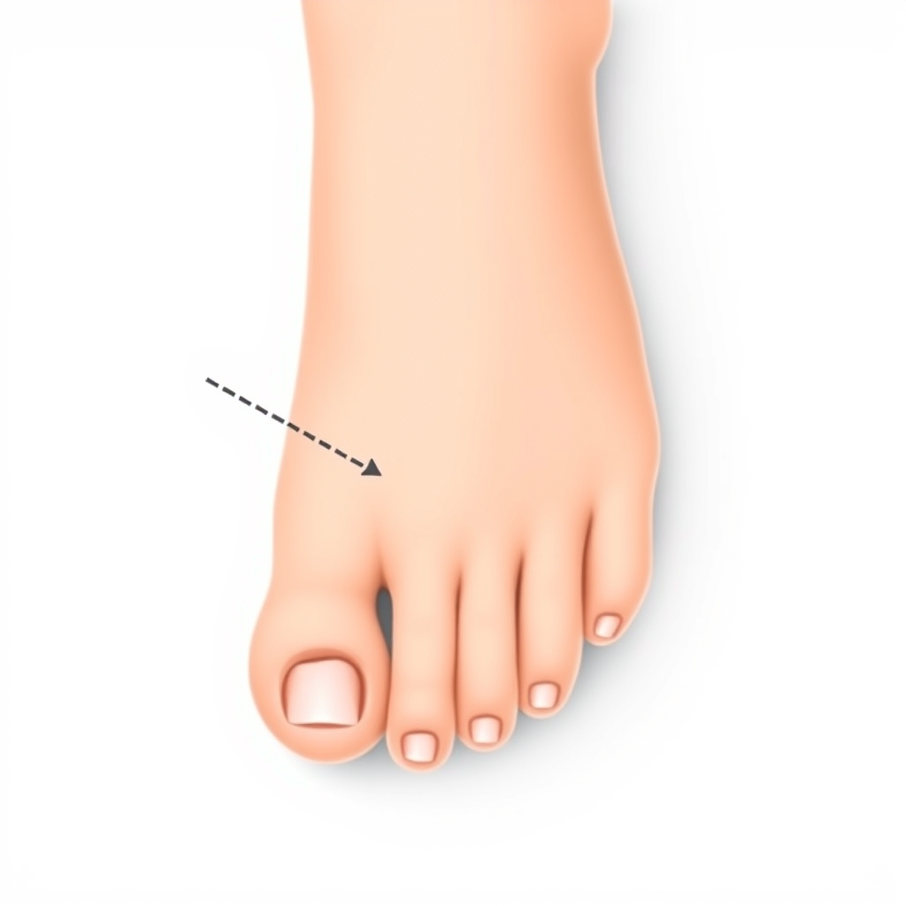 Illustration of a bunion and hammertoe — Sharma Foot & Ankle Specialist, Plano TX