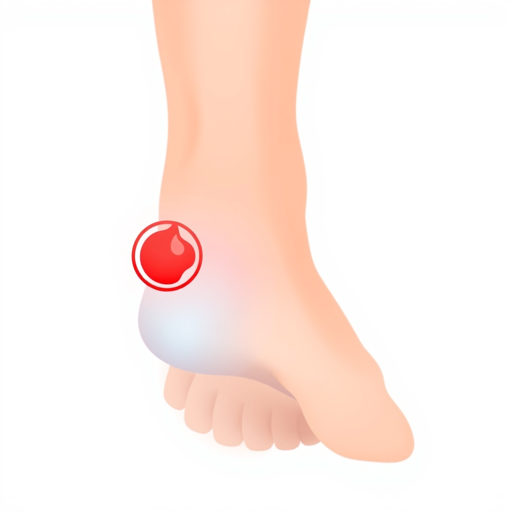 Illustration of bursitis in the foot — Sharma Foot & Ankle Specialist, Plano TX