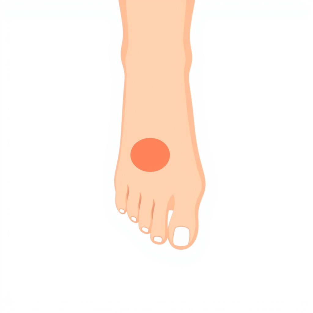 Illustration of a corn or callus on the foot — Sharma Foot & Ankle Specialist, Plano TX