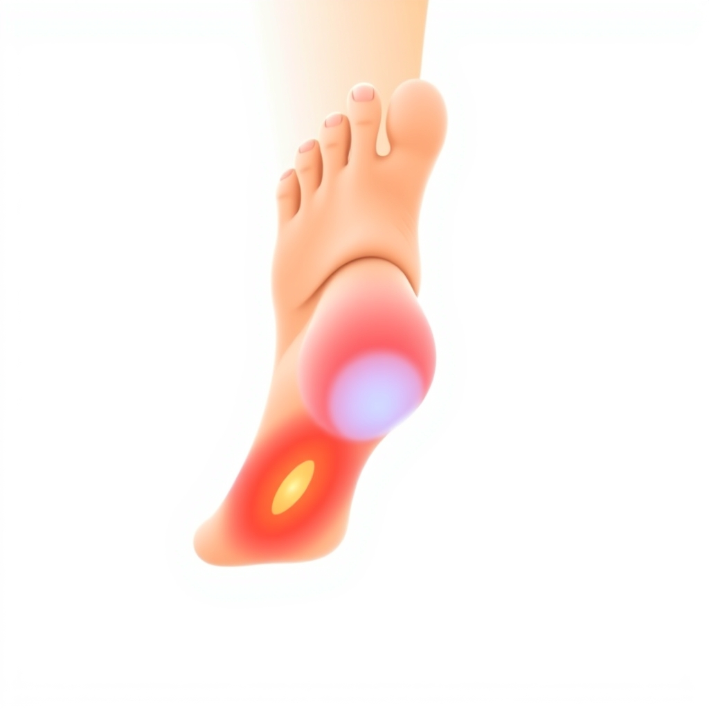 Illustration of heel pain — Sharma Foot & Ankle Specialist, Plano TX
