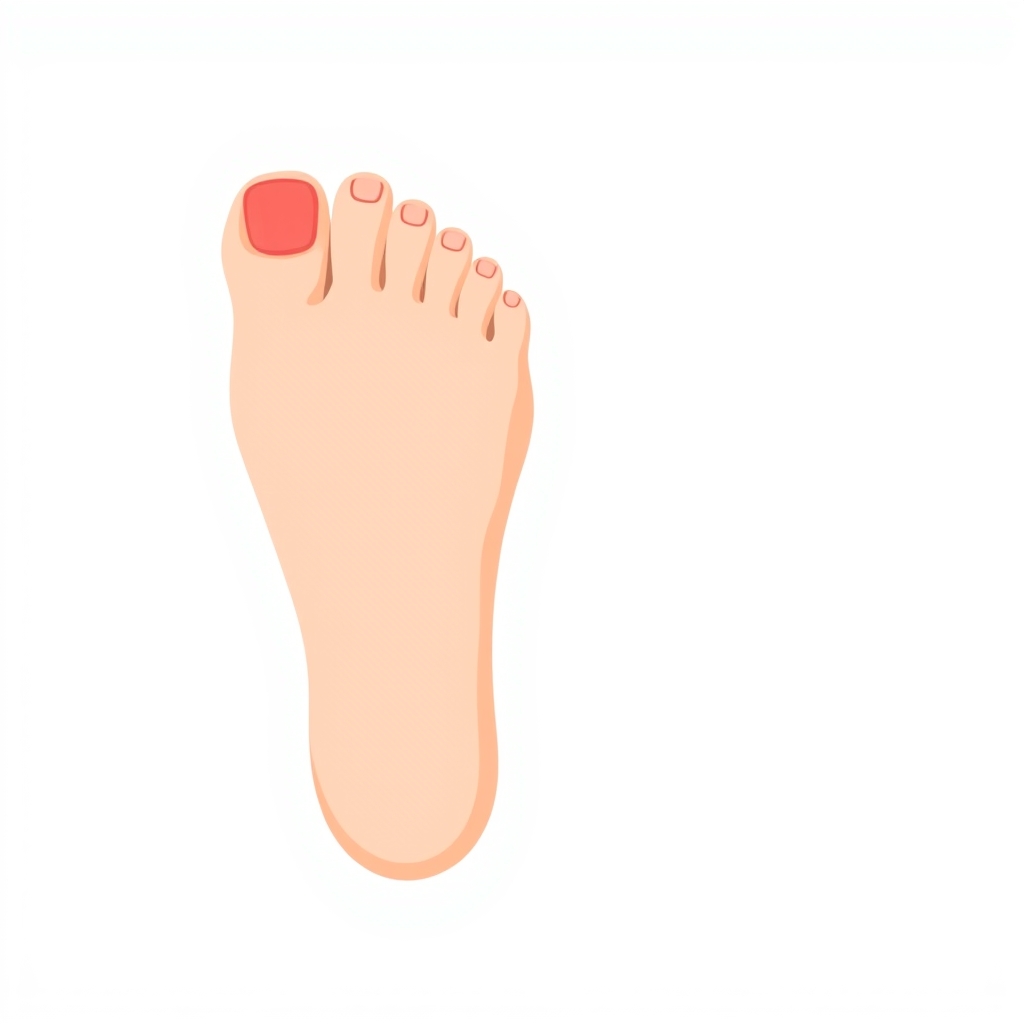 Illustration of an ingrown toenail — Sharma Foot & Ankle Specialist, Plano TX