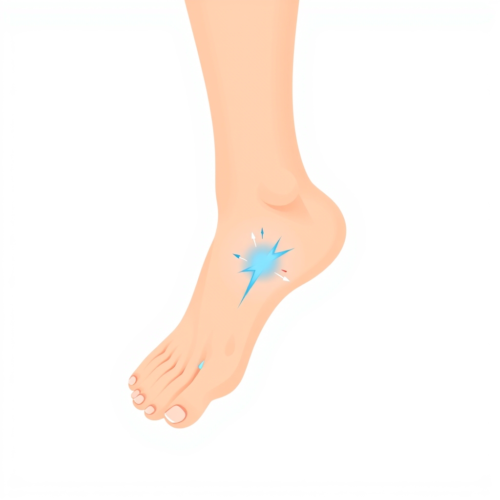 Illustration of foot neuropathy and nerve tingling — Sharma Foot & Ankle Specialist, Plano TX